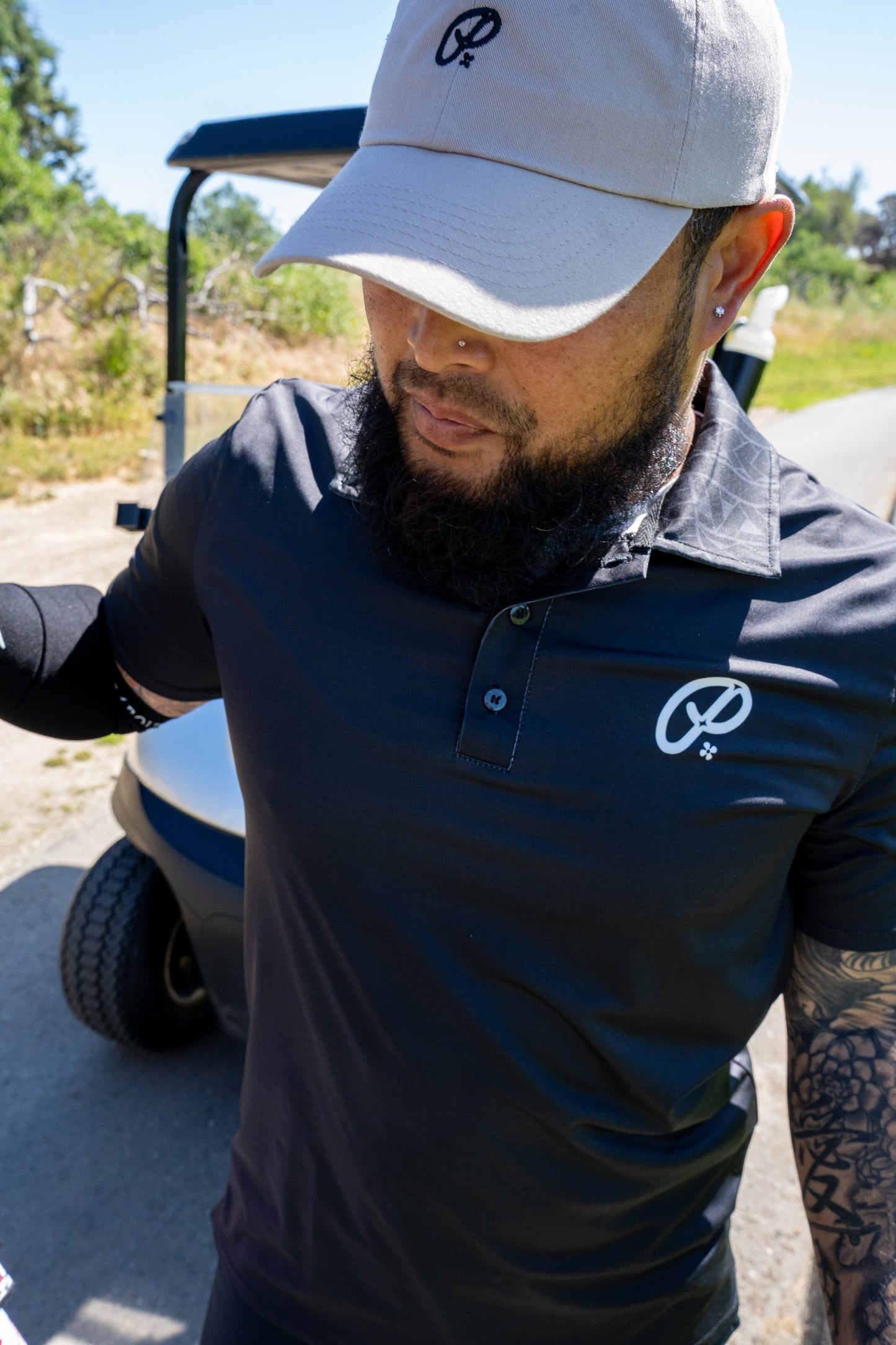 THE MICRO "P" LOGO DAD CAP - TAN