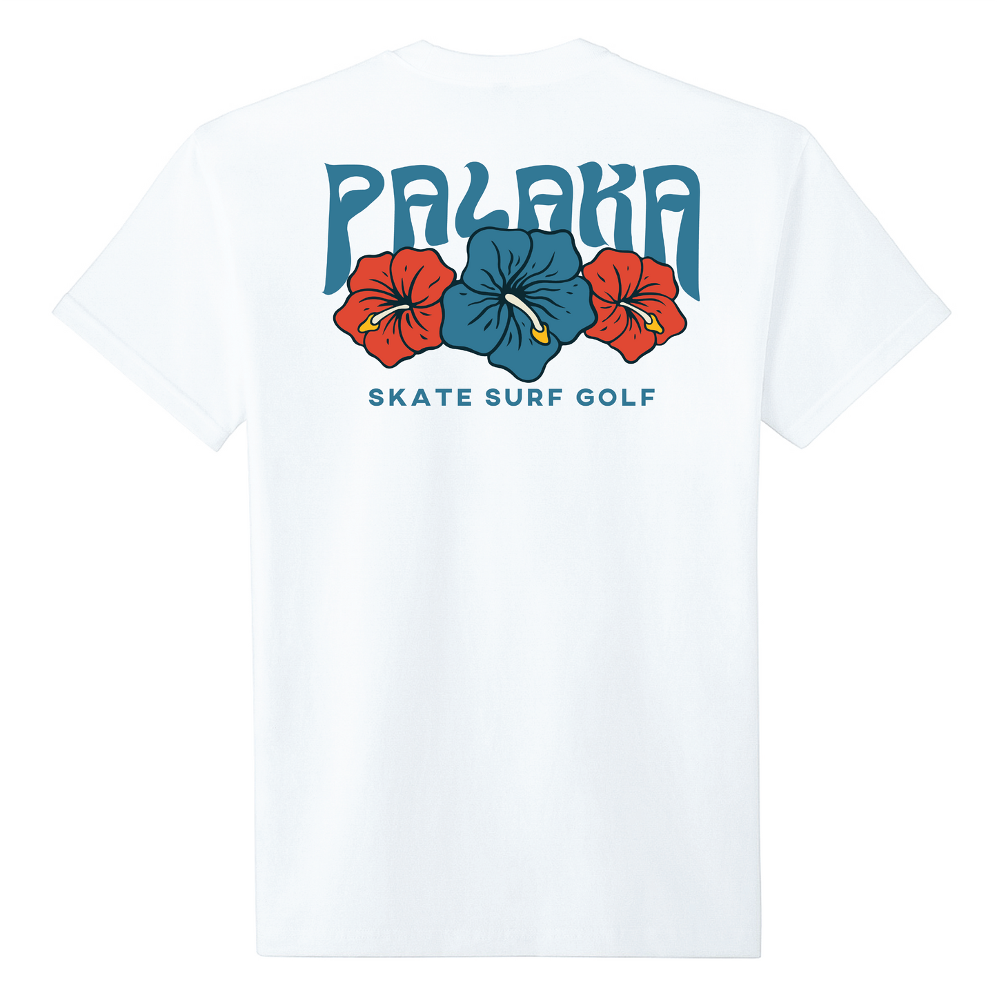 HIBISCUS TEE - WHITE